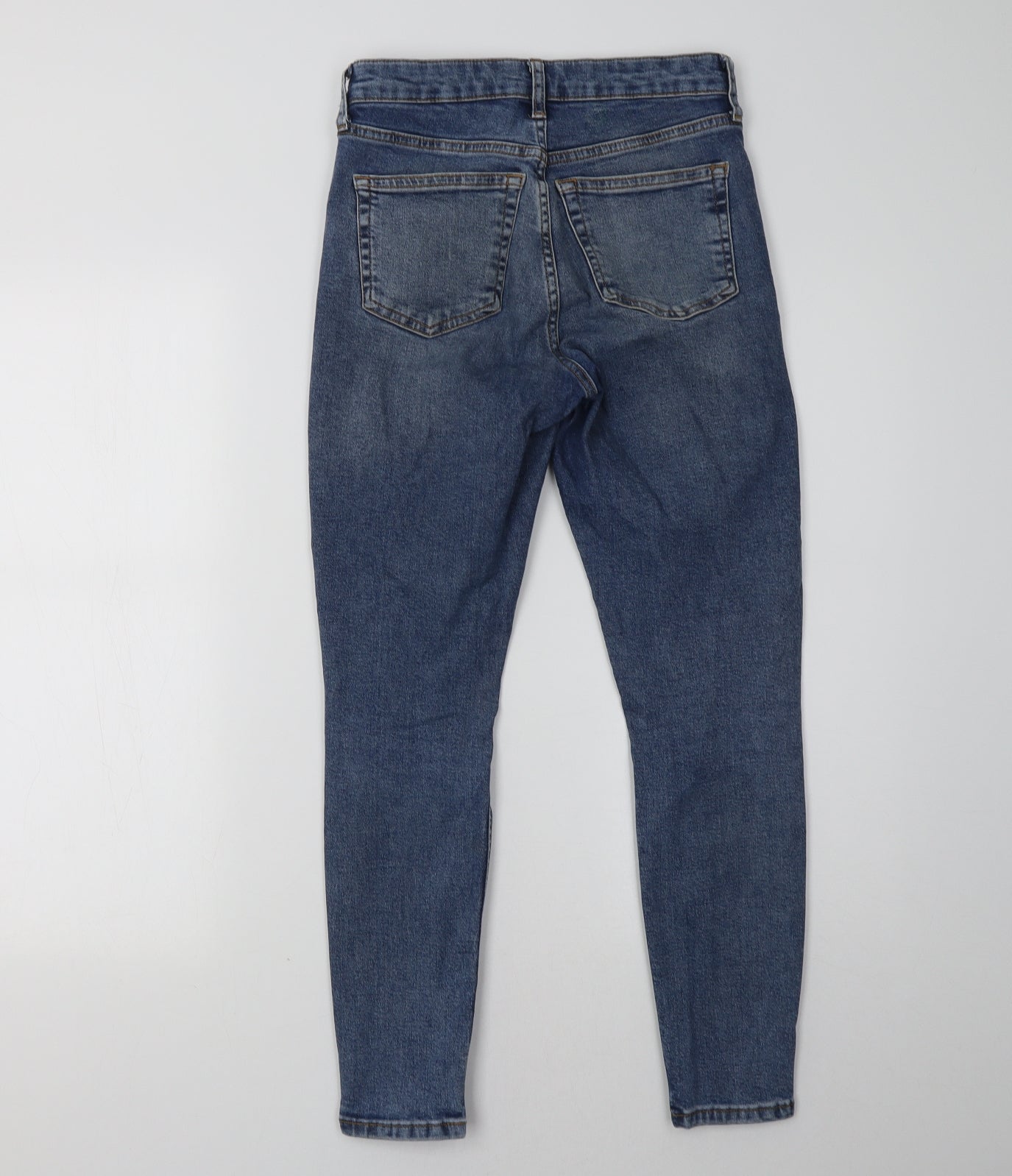 Topshop Womens Blue  Denim Skinny Jeans Size 26 L30 in
