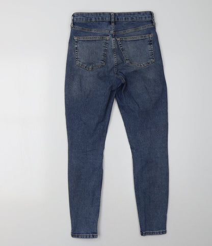 Topshop Womens Blue  Denim Skinny Jeans Size 26 L30 in