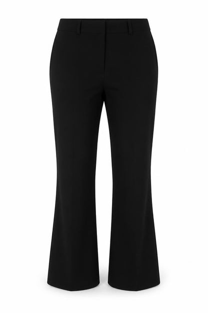 Front view of Marks & Spencer women’s black trousers, size UK 12, 30-inch leg