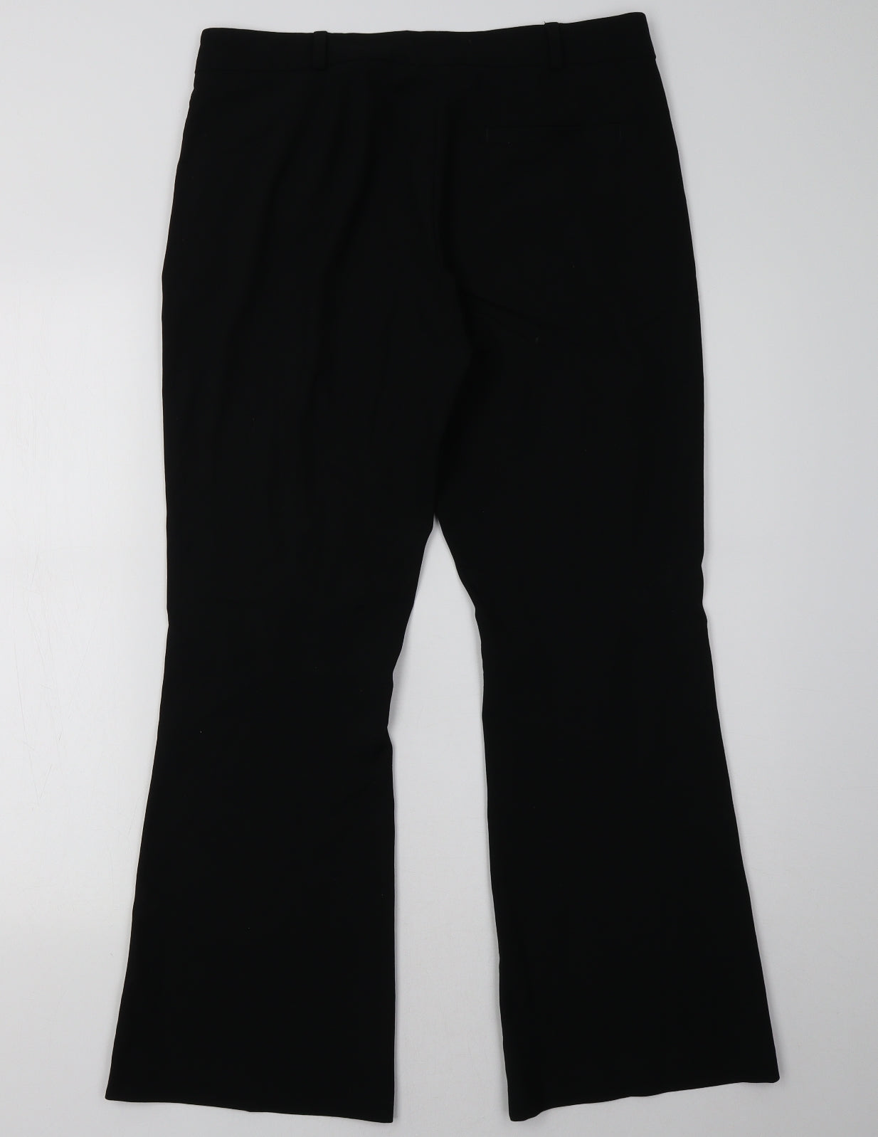 Womens UK Size 12 Marks and Spencer Regular Fit  Black Trousers