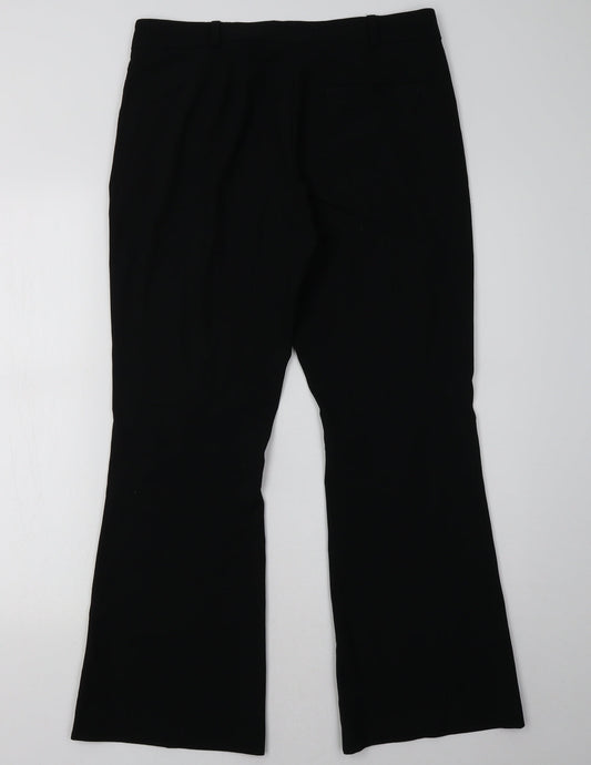 Womens UK Size 12 Marks and Spencer Regular Fit  Black Trousers