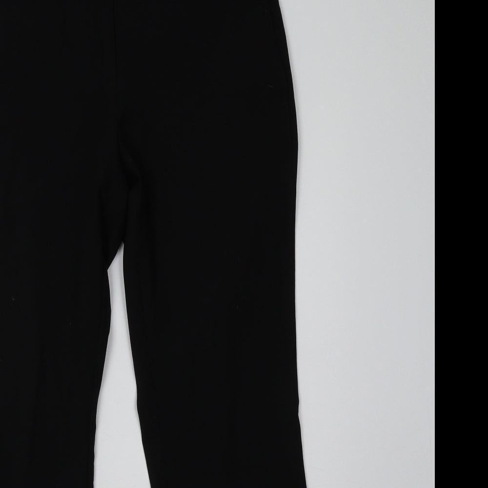 Womens UK Size 12 Marks and Spencer Regular Fit  Black Trousers