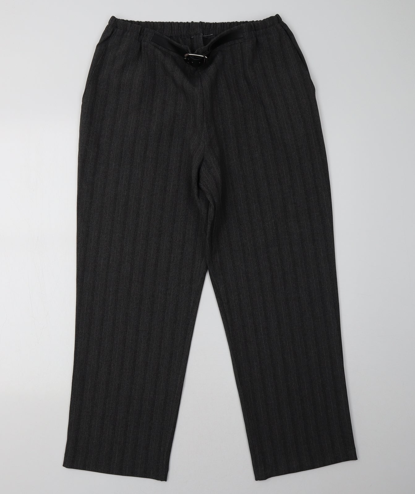 Womens UK Size 18 Preworn Regular Fit  Grey Trousers