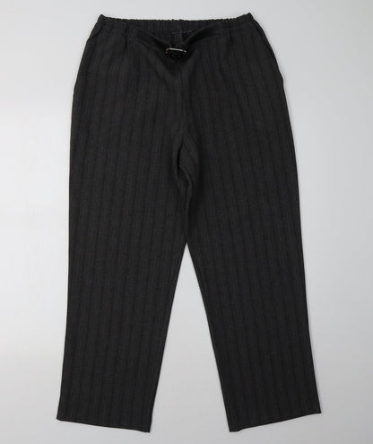Womens UK Size 18 Preworn Regular Fit  Grey Trousers