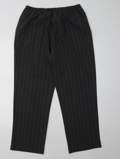 Womens UK Size 18 Preworn Regular Fit  Grey Trousers