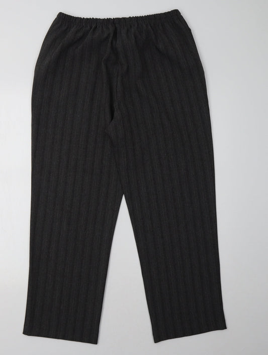 Womens UK Size 18 Preworn Regular Fit  Grey Trousers