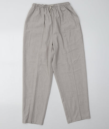 Womens UK Size 14 Joie De Vivre Regular Fit  Beige Trousers