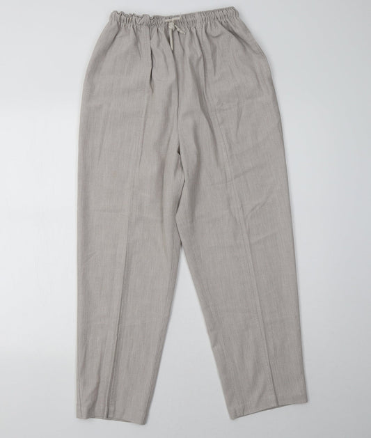 Womens UK Size 14 Joie De Vivre Regular Fit  Beige Trousers