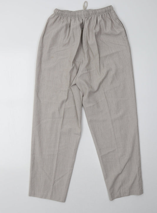 Womens UK Size 14 Joie De Vivre Regular Fit  Beige Trousers
