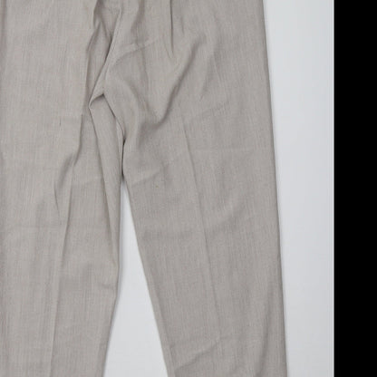 Womens UK Size 14 Joie De Vivre Regular Fit  Beige Trousers