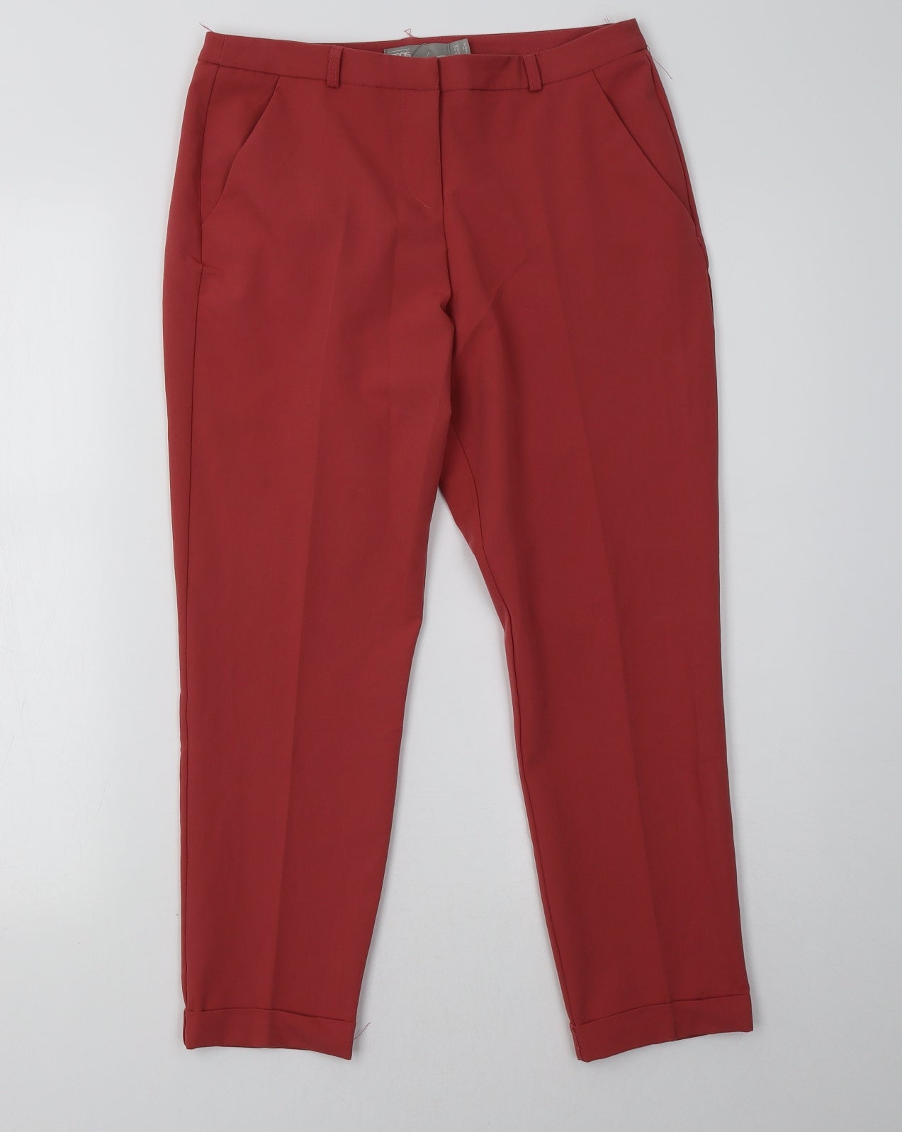 Womens UK Size 6 ASOS Regular Fit  Pink Trousers
