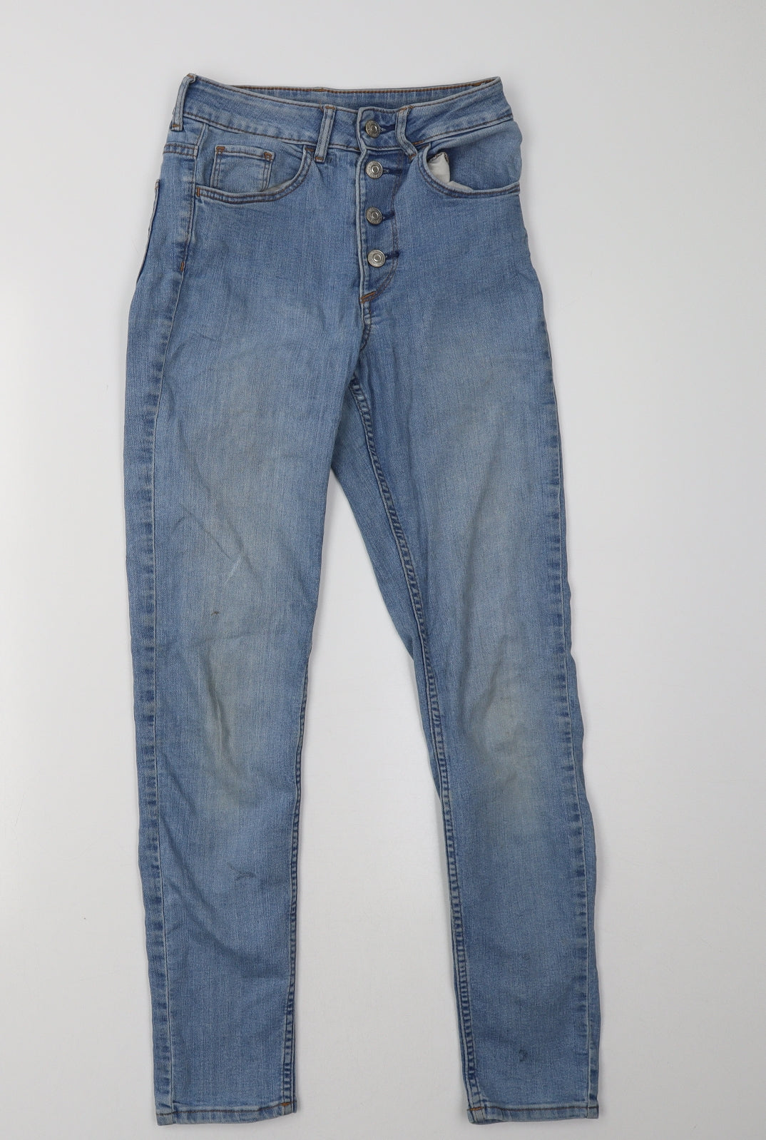 Womens UK Size 6 h&m Regular Fit Skinny Blue Jeans