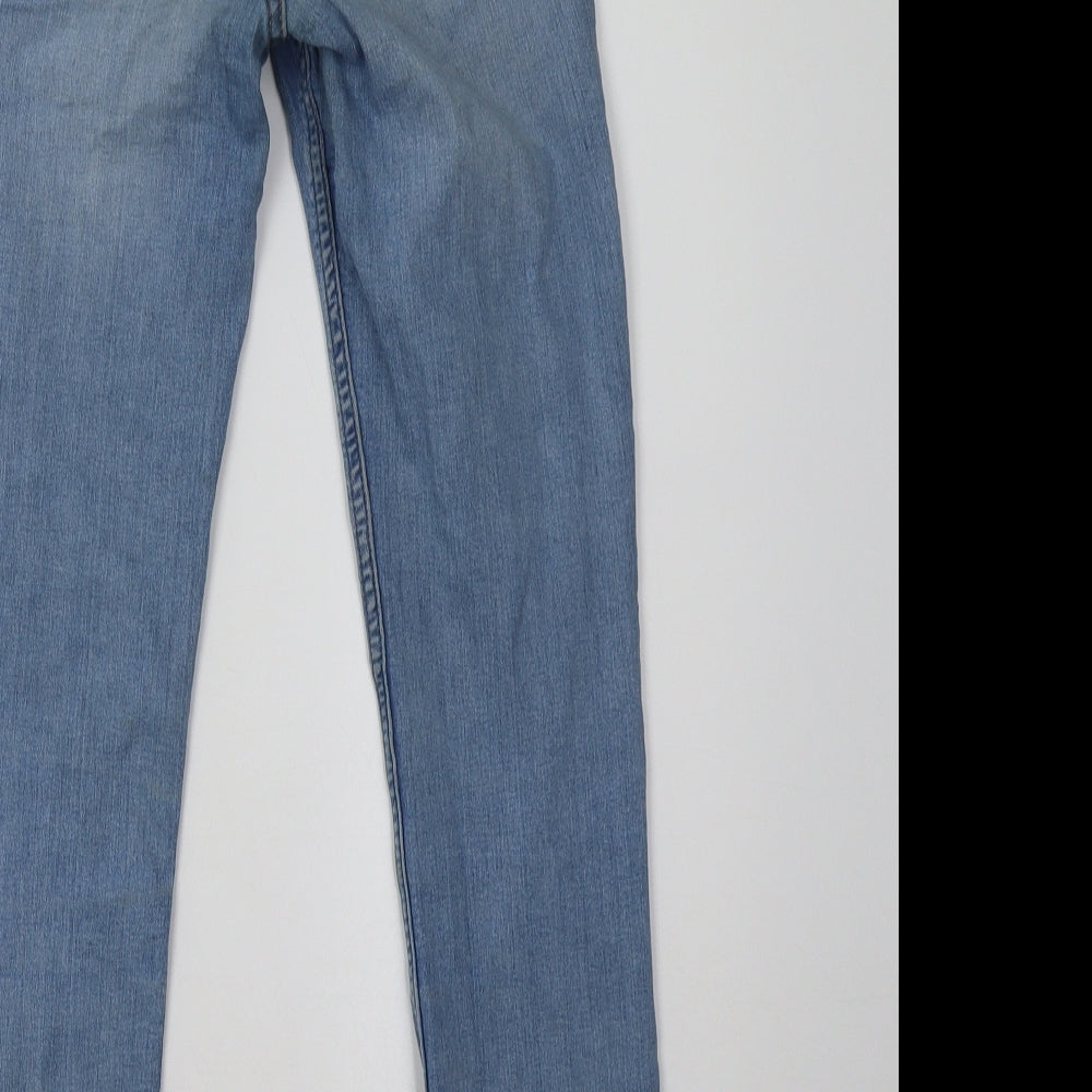 Womens UK Size 6 h&m Regular Fit Skinny Blue Jeans