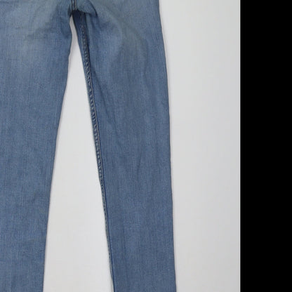 Womens UK Size 6 h&m Regular Fit Skinny Blue Jeans
