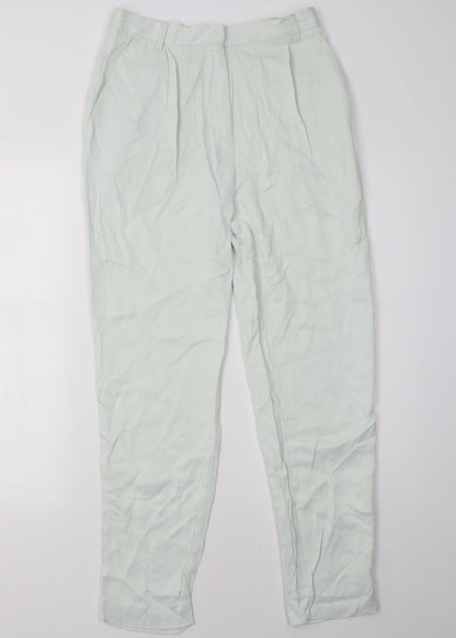 Womens UK Size 8 H&M Regular Fit  Green Trousers