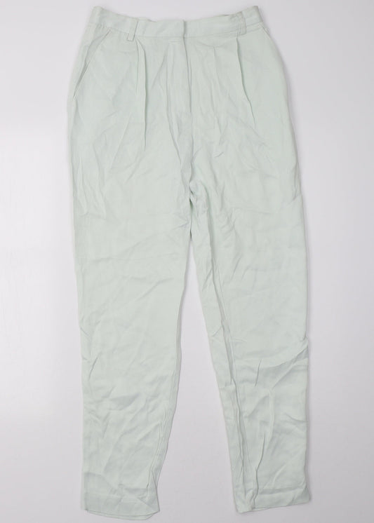 Womens UK Size 8 H&M Regular Fit  Green Trousers