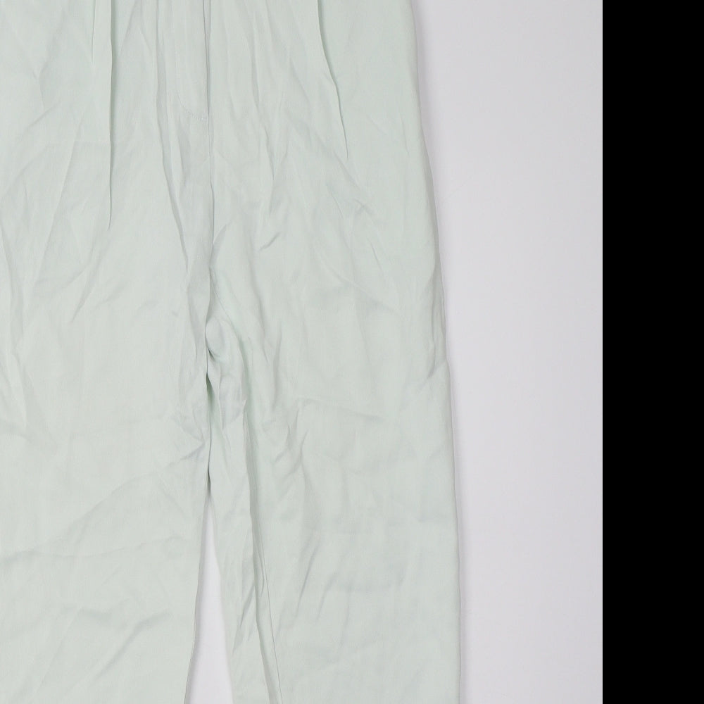 Womens UK Size 8 H&M Regular Fit  Green Trousers