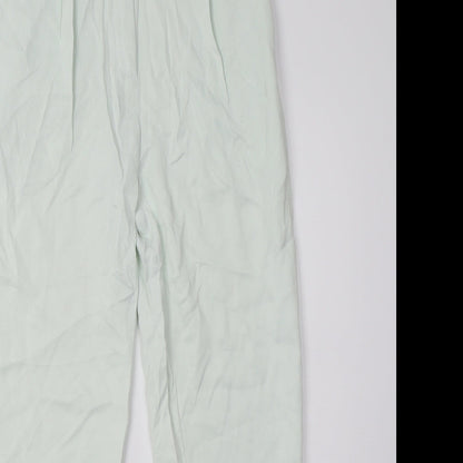Womens UK Size 8 H&M Regular Fit  Green Trousers
