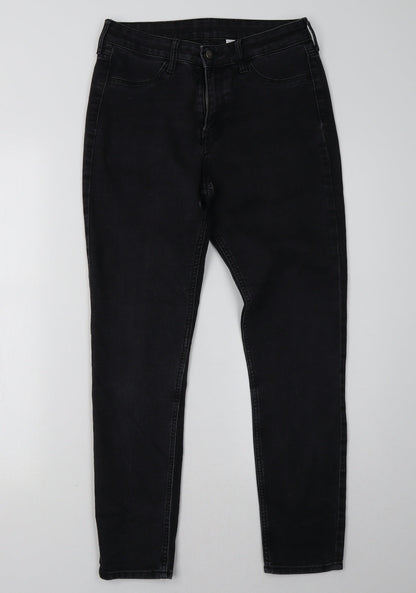 Womens UK Size 27 H&M Regular Fit Skinny Black Jeans