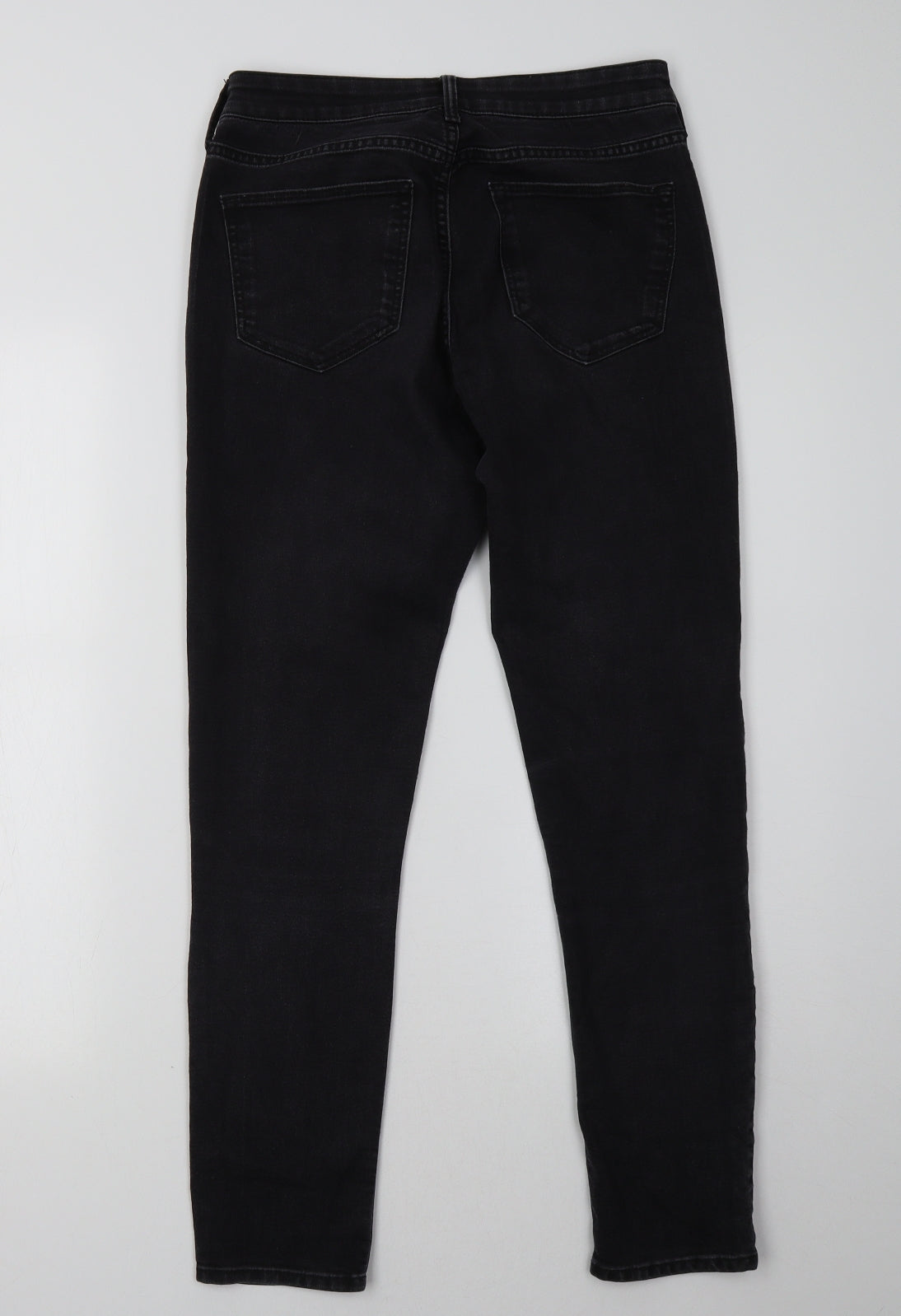Womens UK Size 27 H&M Regular Fit Skinny Black Jeans