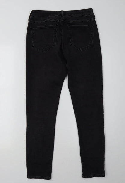 Womens UK Size 27 H&M Regular Fit Skinny Black Jeans