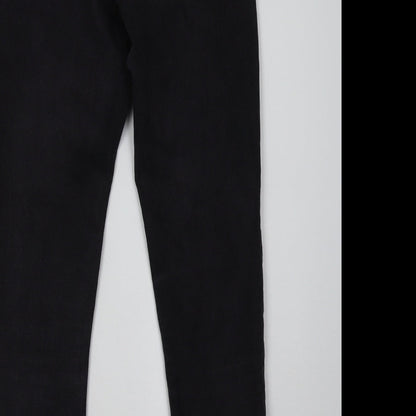 Womens UK Size 27 H&M Regular Fit Skinny Black Jeans