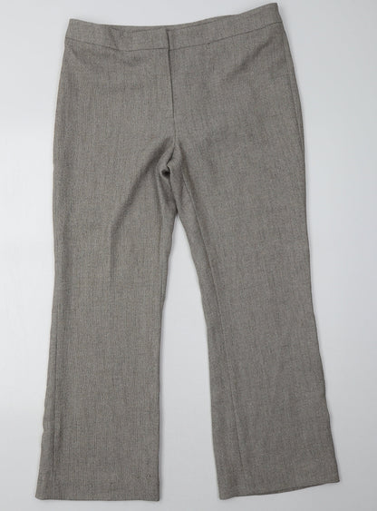 AMARANTO Womens Beige   Trousers  Size 14 L30 in