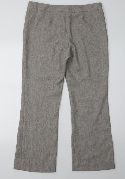 AMARANTO Womens Beige   Trousers  Size 14 L30 in
