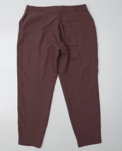 Womens UK Size 14 ASOS Regular Fit  Purple Trousers