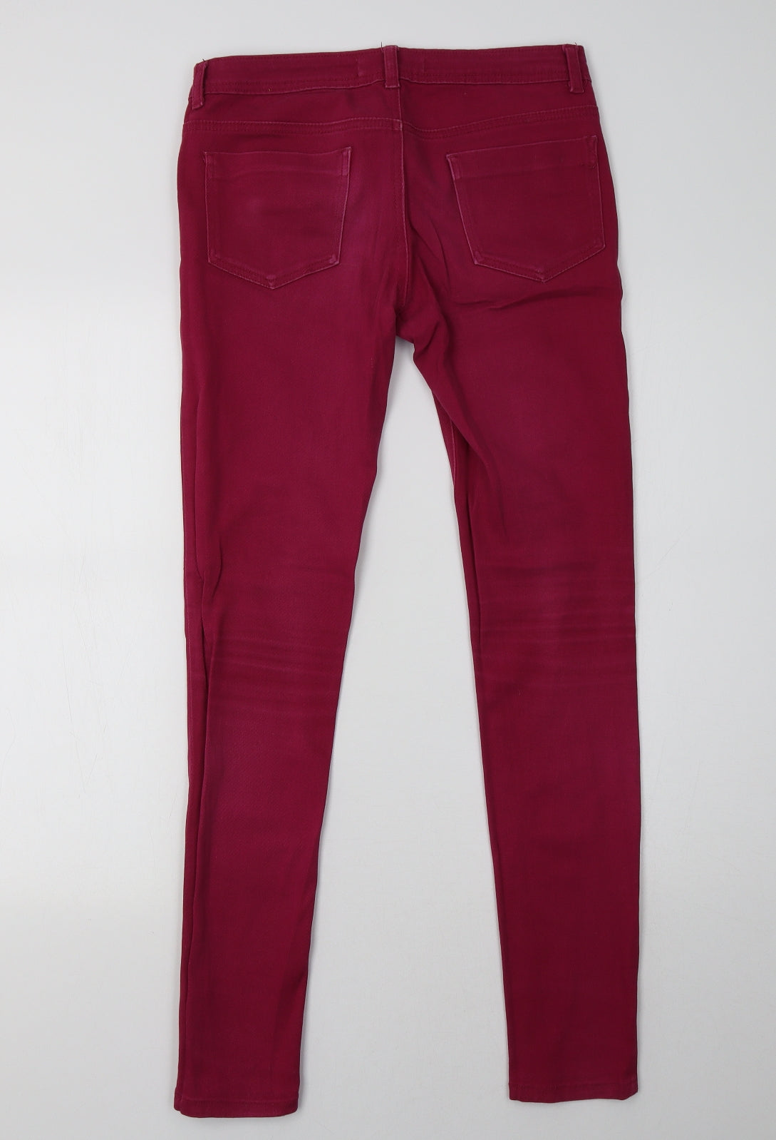 Womens UK Size 8 yesyes Regular Fit Skinny Pink Jeans