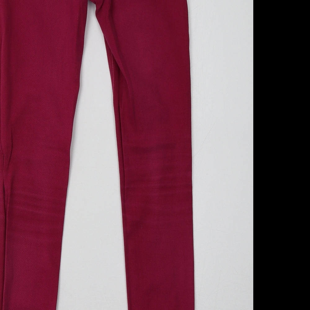 Womens UK Size 8 yesyes Regular Fit Skinny Pink Jeans