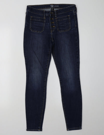 Gap Womens Blue  Denim Skinny Jeans Size 26 L28 in