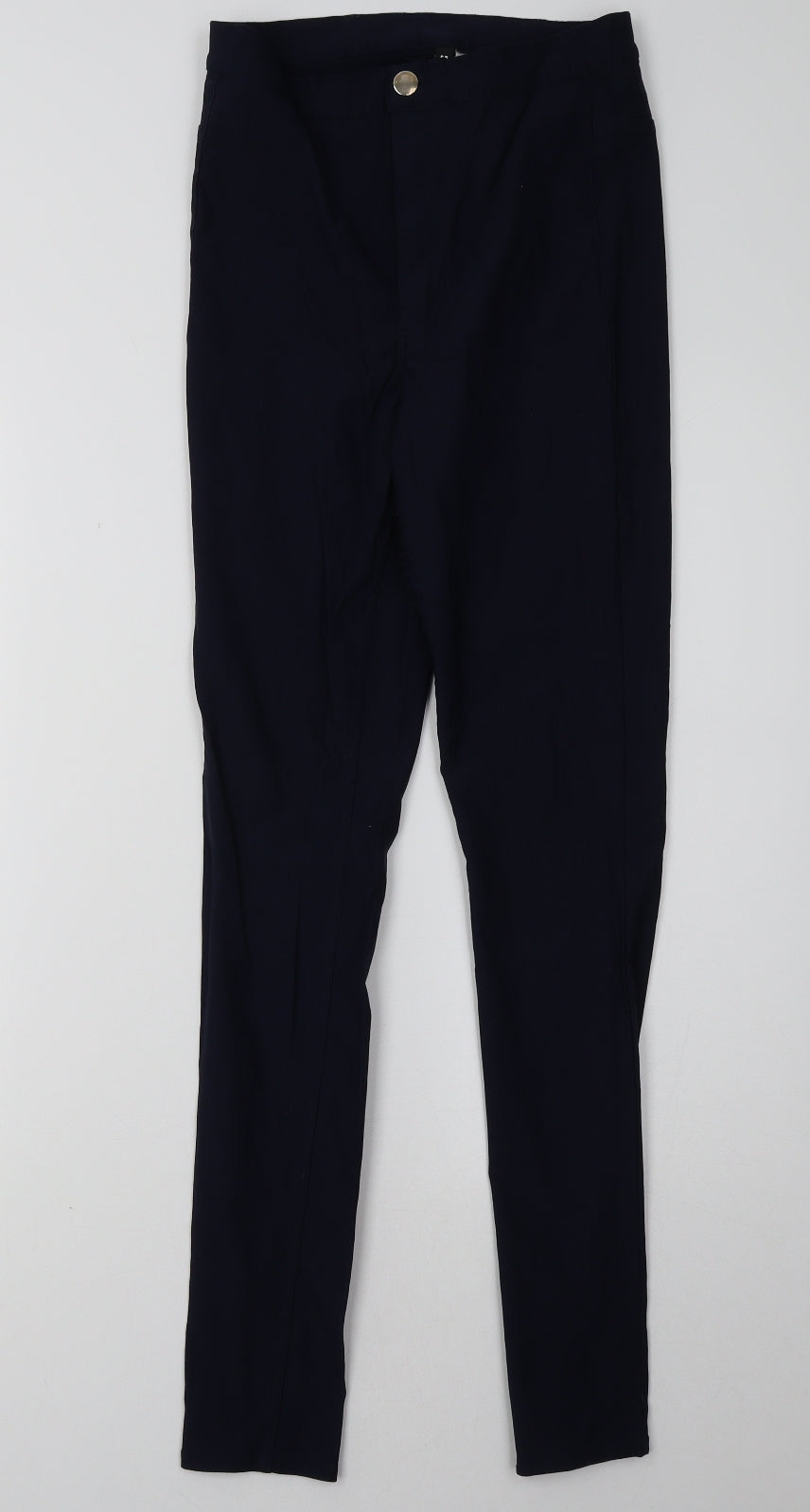 Womens UK Size 10 H&M Regular Fit  Blue Trousers