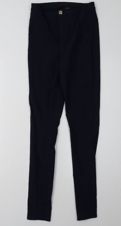 Womens UK Size 10 H&M Regular Fit  Blue Trousers