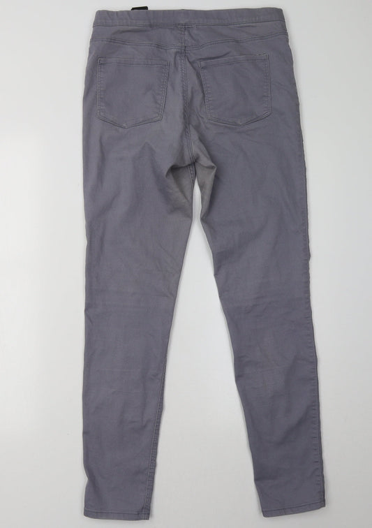 Womens UK Size 10 H&M Regular Fit Jegging Purple Trousers