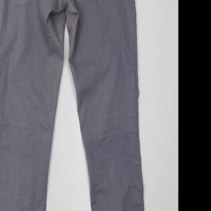 Womens UK Size 10 H&M Regular Fit Jegging Purple Trousers