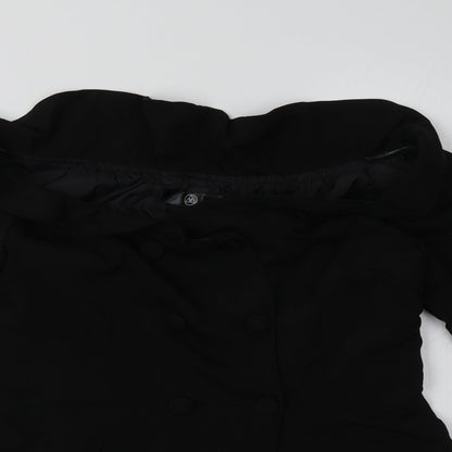 Missguided Womens Black   Jacket Blazer Size 8