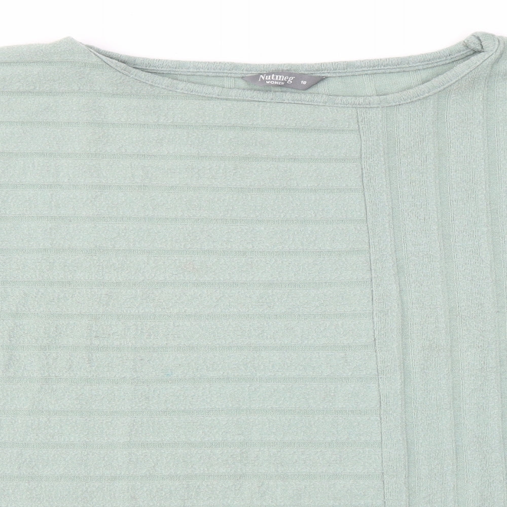 Nutmeg Womens Green   Pullover Jumper Size 18