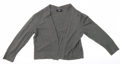 Womens UK Size S Wallis Grey Cardigan Jumper