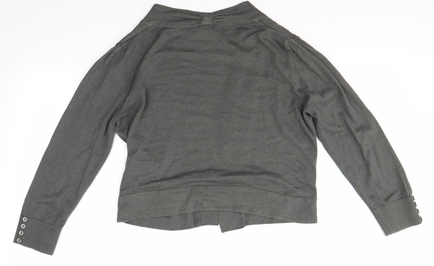 Womens UK Size S Wallis Grey Cardigan Jumper