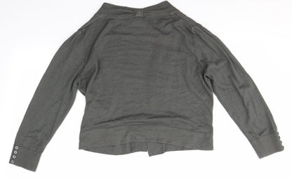 Womens UK Size S Wallis Grey Cardigan Jumper