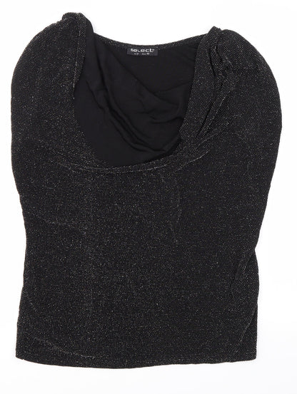 Womens UK Size 14 Select Black Basic Blouse