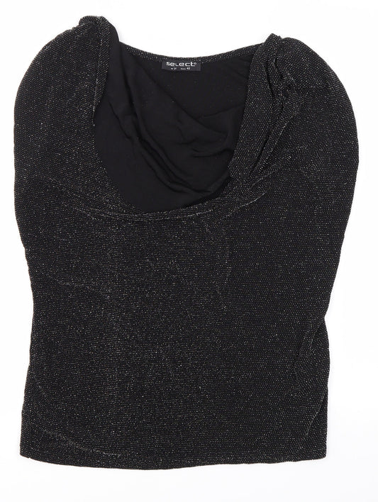 Womens UK Size 14 Select Black Basic Blouse