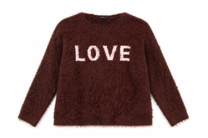 Womens UK Size L Stradivarius Brown Pullover Jumper