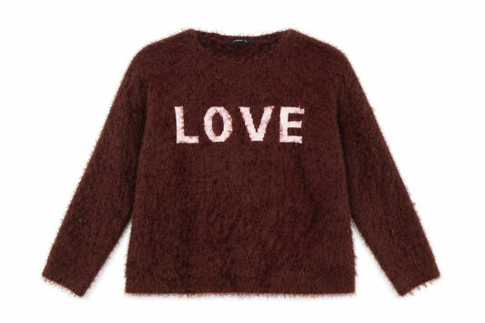 Womens UK Size L Stradivarius Brown Pullover Jumper