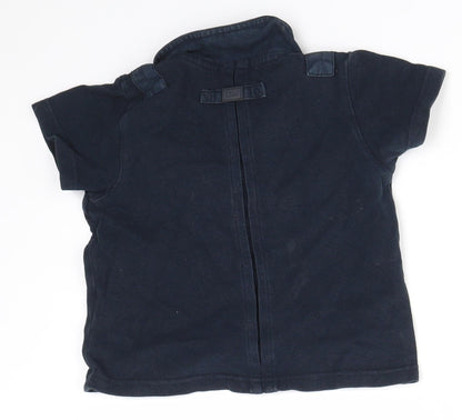 Back view of Preworn Baby Blue Basic Polo, size 12, Months