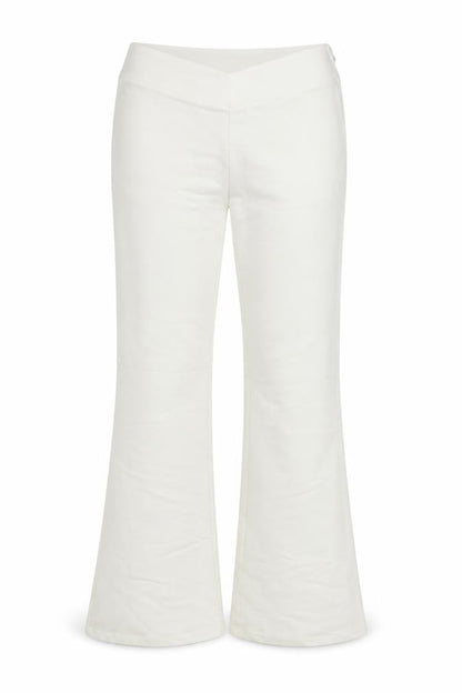Front view of T.M. Collection women’s white dress pants trousers, size L, 30-inch leg