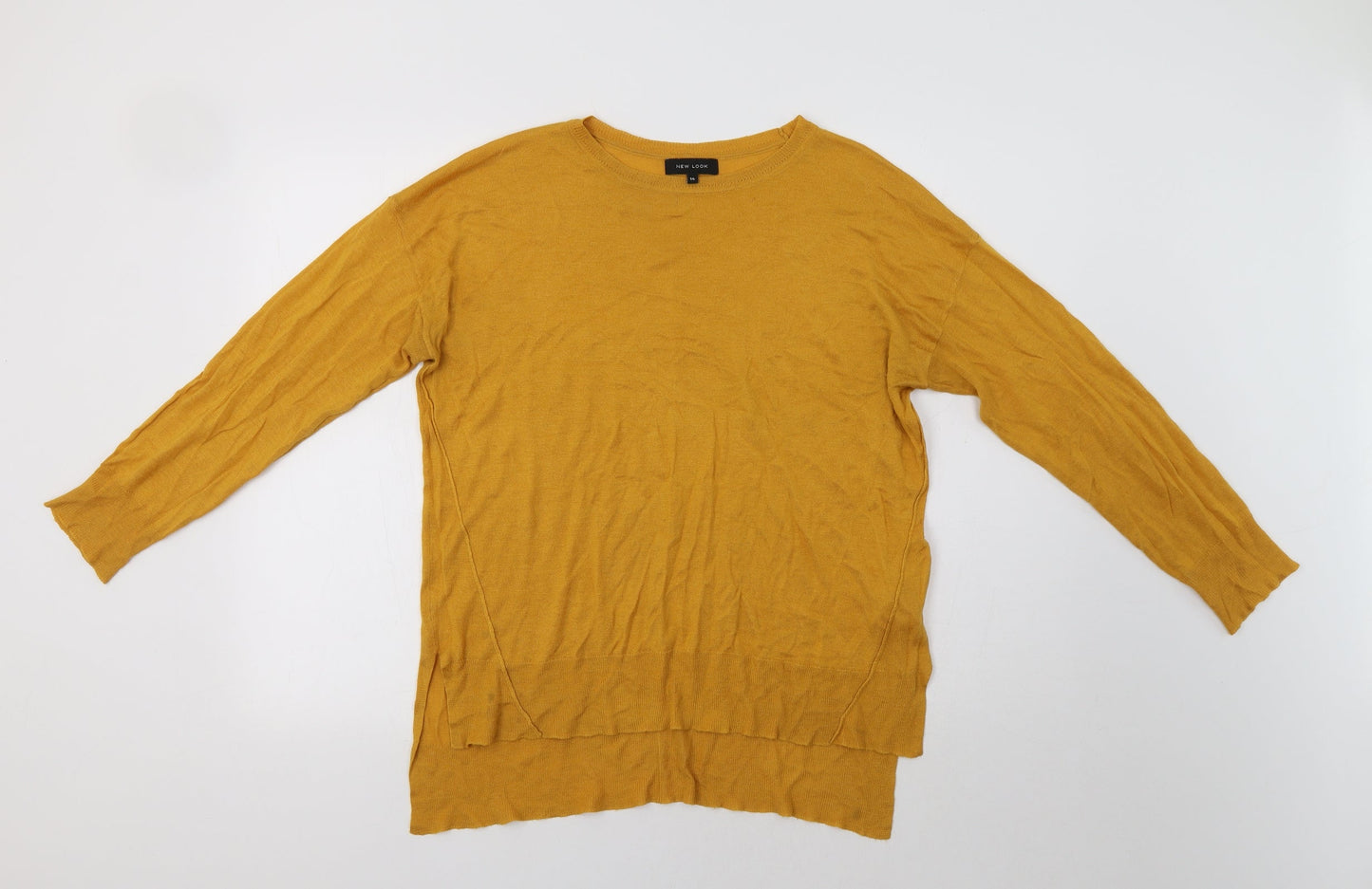 Womens UK Size 14 New Look Yellow Pullover Jumper