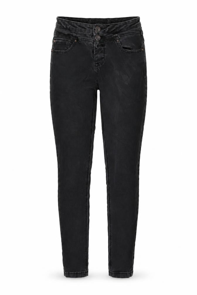 Front view of Zebra women’s grey skinny jeans, size UK 8, 29-inch leg