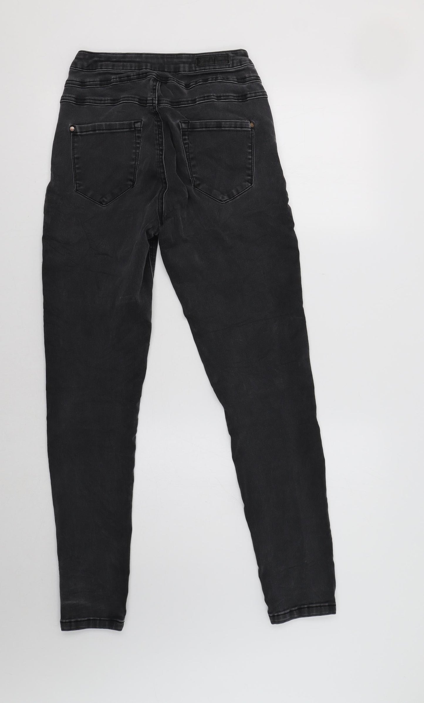 Zebra Womens Grey   Skinny Jeans Size 8 L29 in